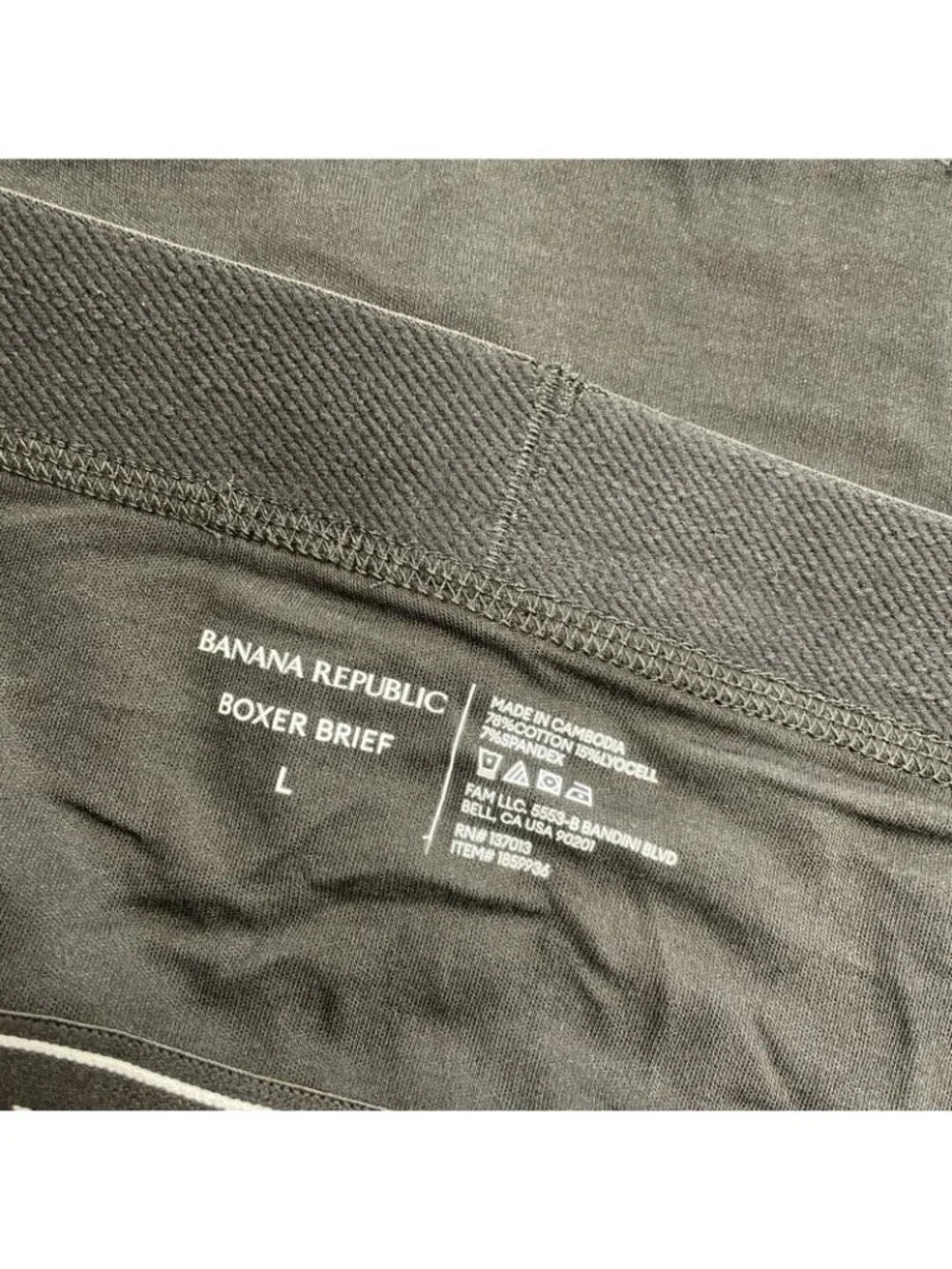 NWOB  Banana Republic Men's Size L Boxer Briefs 3-Pack Black  J2117